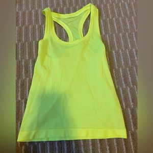Lululemon highlight yellow swiftly tank top